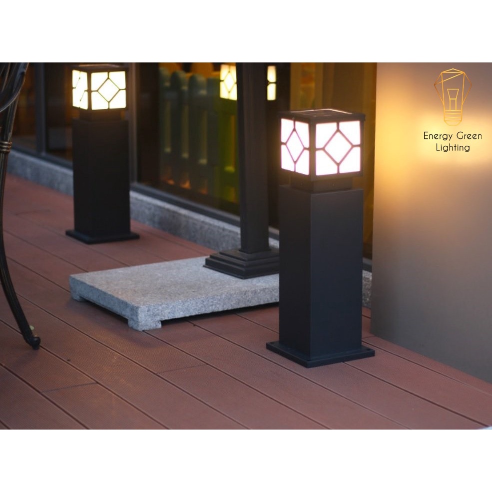 Đèn Cột Sân Vườn Energy Green Lighting DSV-1165 Chống Nước - Chiều Cao 60cm - Cắm Điện Và Dùng Năng Lượng Mặt Trời