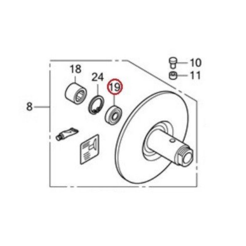 Bạc đạn puly Ab 110/125 / SH VN / Lead 110/ 125/ PCX / SH mode / Vision / Click Chính Hãng Honda