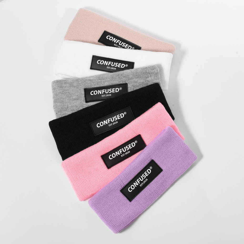 [HEADBAND] Băng Đô nam nữ localbrand CONFUSED, FORM dài CHẤT dày và mịn, phụ kiện đi chơi, tập thể dục (6 màu)