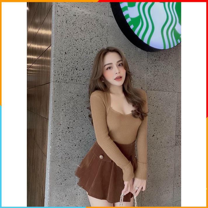 [Hàng Cao Cấp] Áo Len Tăm Dài Tay Chất Len - Áo Len Thu Đông Dài Tay Giữ Nhiệt - CD015 MALADE | BigBuy360 - bigbuy360.vn