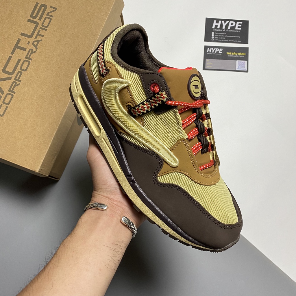 Giày Air Max 1 Travis Scott Baroque Brown  - Hype Sneaker | Phiên bản high quality.
