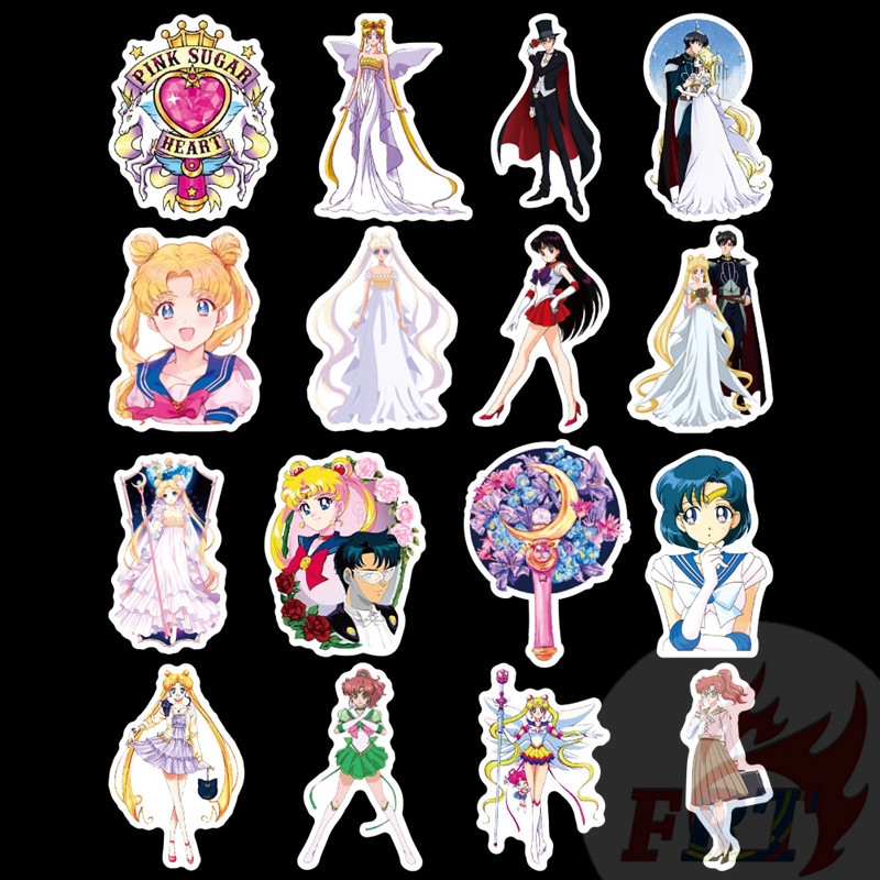 ❉ Sailor Moon - Series 03 Anime Stickers ❉ 50Pcs/Set DIY Fashion Luggage Laptop Skateboard Doodle Stickers