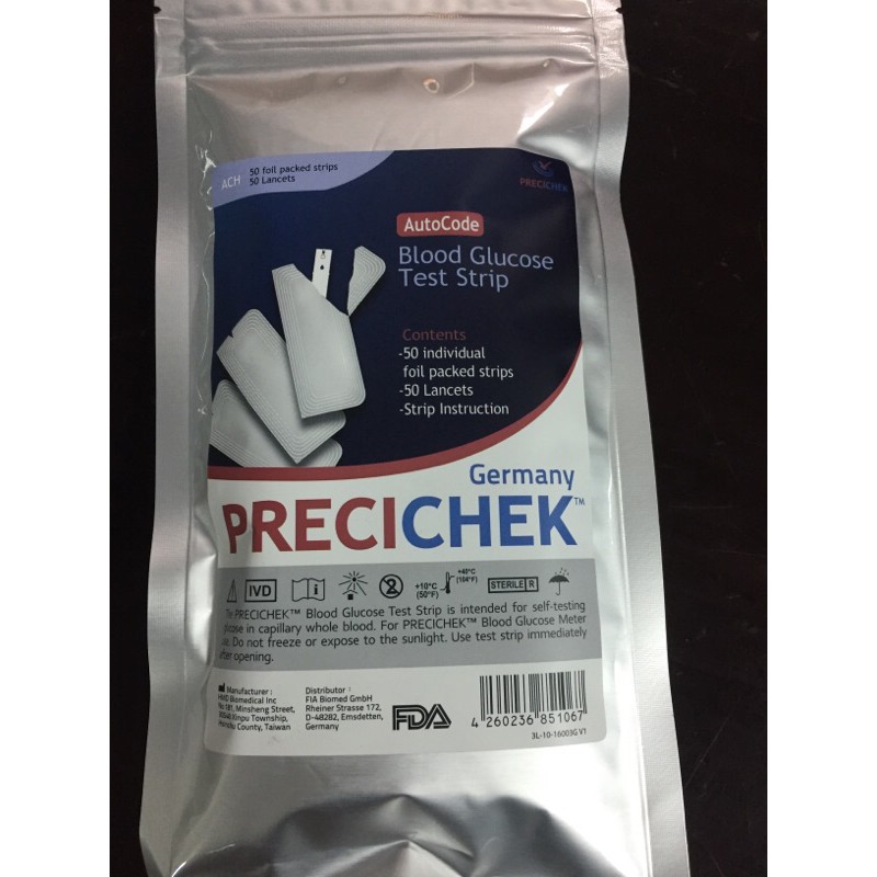 Que thử đường huyết Precichek