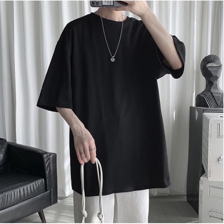 Áo thun Unisex Basic Tee, phông trơn nam nữ, áo tay lỡ oversize form rộng hai màu cơ bản | BigBuy360 - bigbuy360.vn