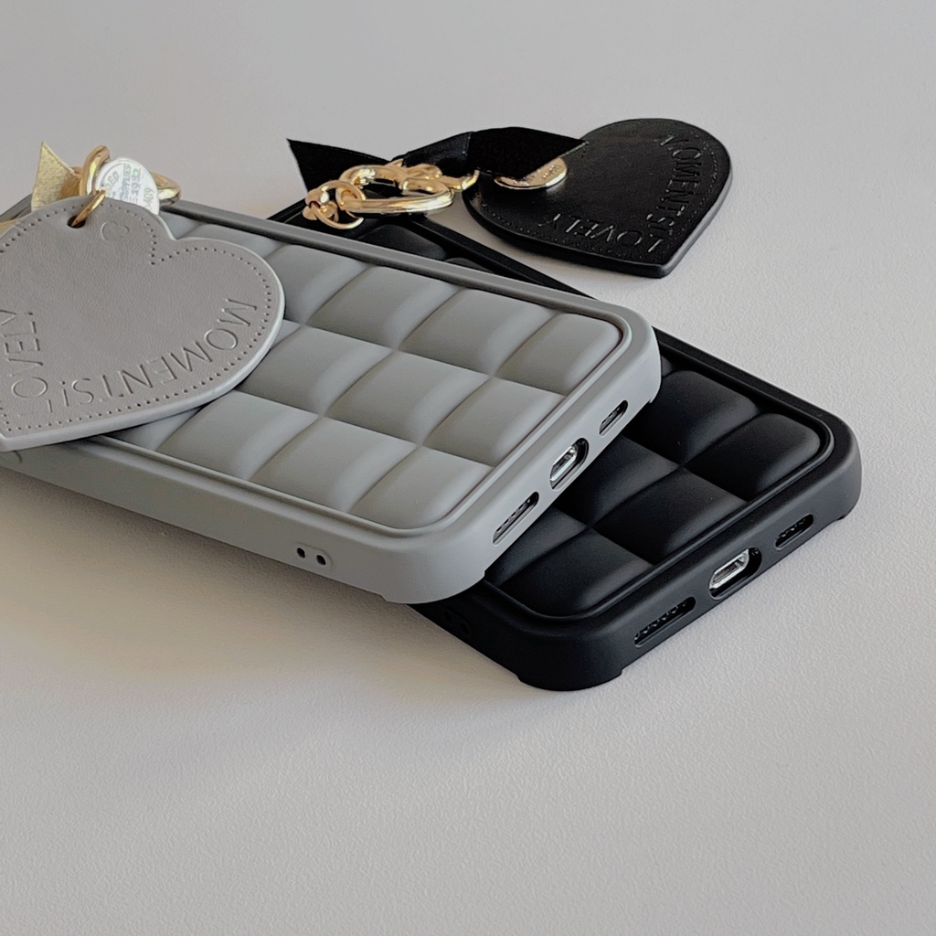 Ốp Điện Thoại Da Mềm Họa Tiết Trái Tim Xinh Xắn Cho Iphone 14proamx 12 pro max 11 pro max xs max xr x 13proamx plus