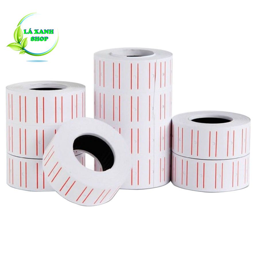 Cuộn GIẤY IN Ghi Bấm Tem, Cho Máy Bắn Dán Dính Giá Tiên 500 Tem/Cuộn
