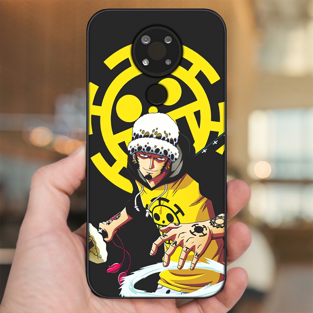 Ốp lưng Nokia 3.4 viền đen in hình Law One Piece