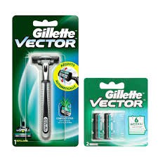 Dao cạo râu 2 lưỡi Gillette Vector lưỡi dao vector