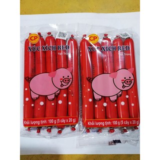 Thùng xúc xích ăn liền RED tiệt trùng CP loại 100 gam và 200 gam