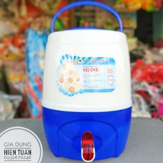 BÌNH ĐÁ HIBOX 10L CÓ VÒI HITACO