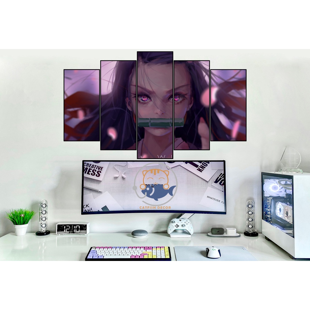 Tranh dán tương decor tranh trí phòng game/anime tổng hợp/artist - bộ 2
