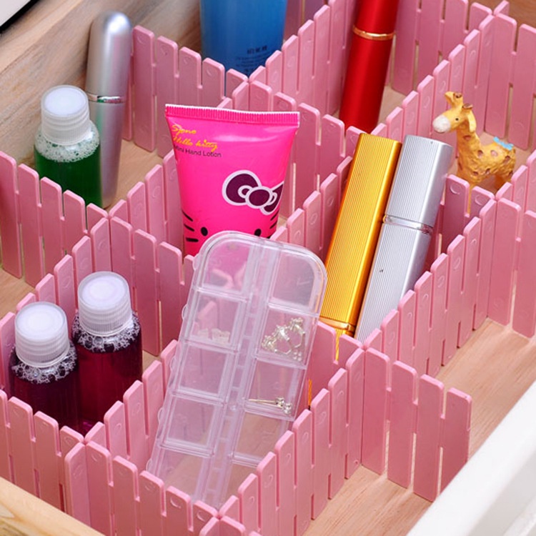 Combo 4 Vách Chia Ngăn Kéo Tủ Thông Minh Bằng Nhưa (47x7cm)