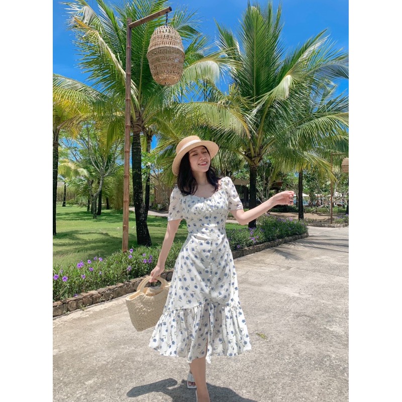 [Mã SKAMA06 giảm 8% tối đa 50K đơn 250K] Đầm TIELA dài - Chân Bèo Voan Lót Lụa Cao Cấp | BigBuy360 - bigbuy360.vn