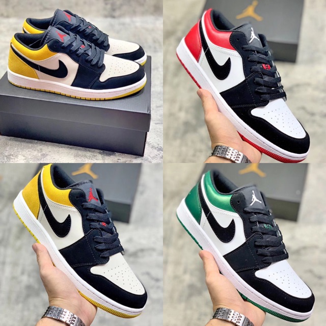 ẢNH THẬT | Giày Thể Thao Air Jordan 1 Black Toe thấp cổ (low)