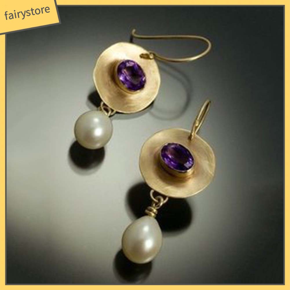 Khuyên Tai Đính Ngọc Trai Nhân Tạo Thời Trang Dành Cho Nữ