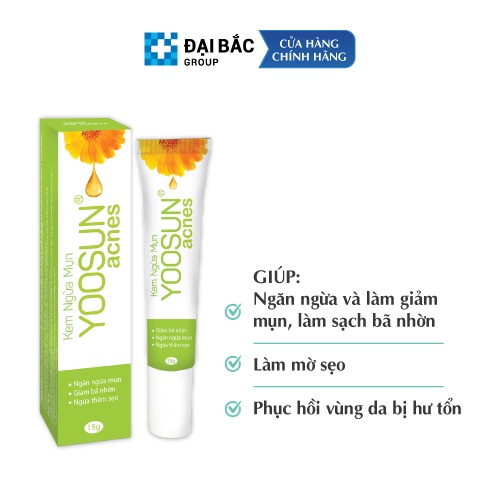 [CHÍNH HÃNG] Combo 3 tuýp kem ngừa mụn YOOSUN ACNES 15g - XẸP MỤN NGAY, BAY THÂM SẸO