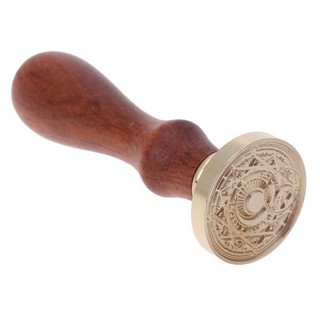 Retro Wood Stamp Magic Array Sealing Wax Antique Stamp with Beech Handle Romantic Stamp Maker