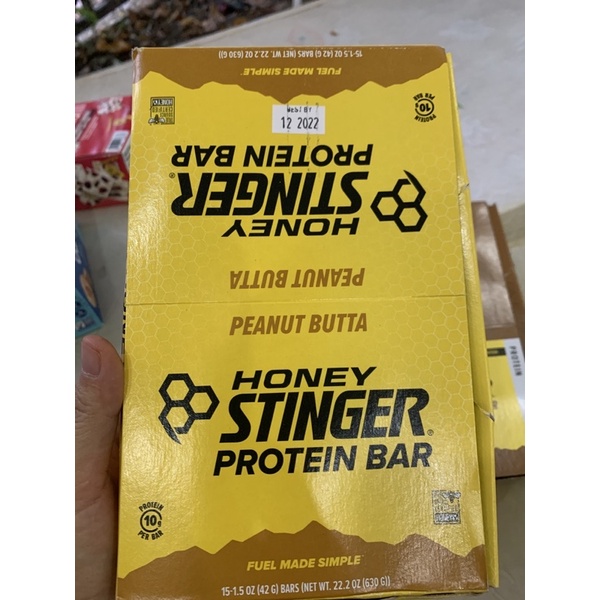 honey stinger thanh 10g protein các loại