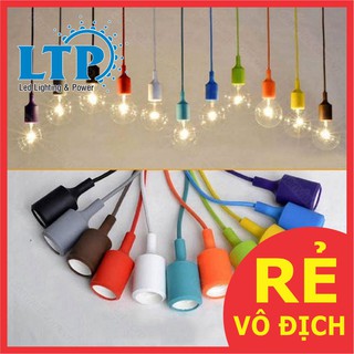 Dây Đui Đèn thả E27- Dây đèn thả trang trí nhiều màu, Dây thừng, dây đui đồng để trang trí trần cafe
