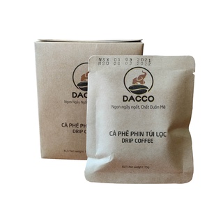 Cà phê phin giấy túi lọc Dacco - Cà Phê Cold Brew túi lọc - Cà phê nguyên chất 100%