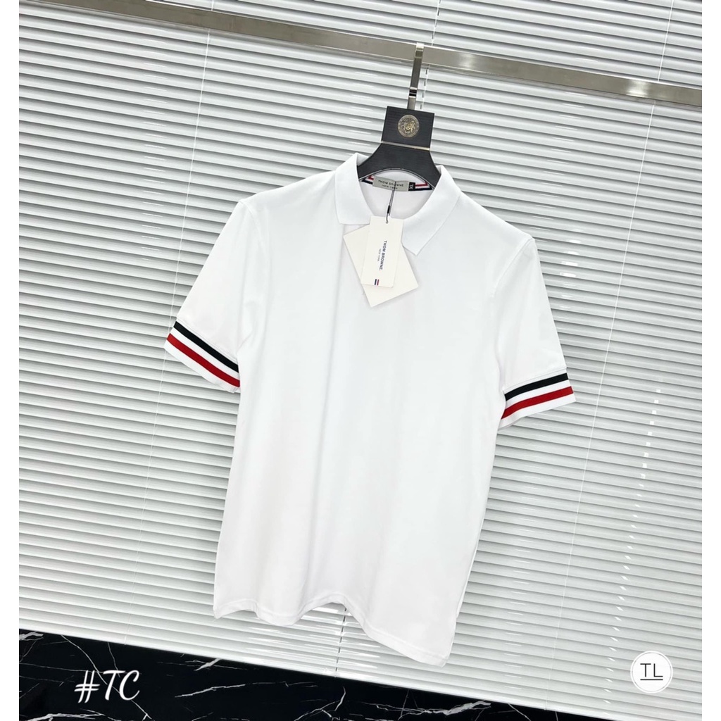 Áo Polo phối tay cổ bẻ chất liệu cotton kiểu dáng đẹp nam nữ mặc đẹp (CT-T40P)