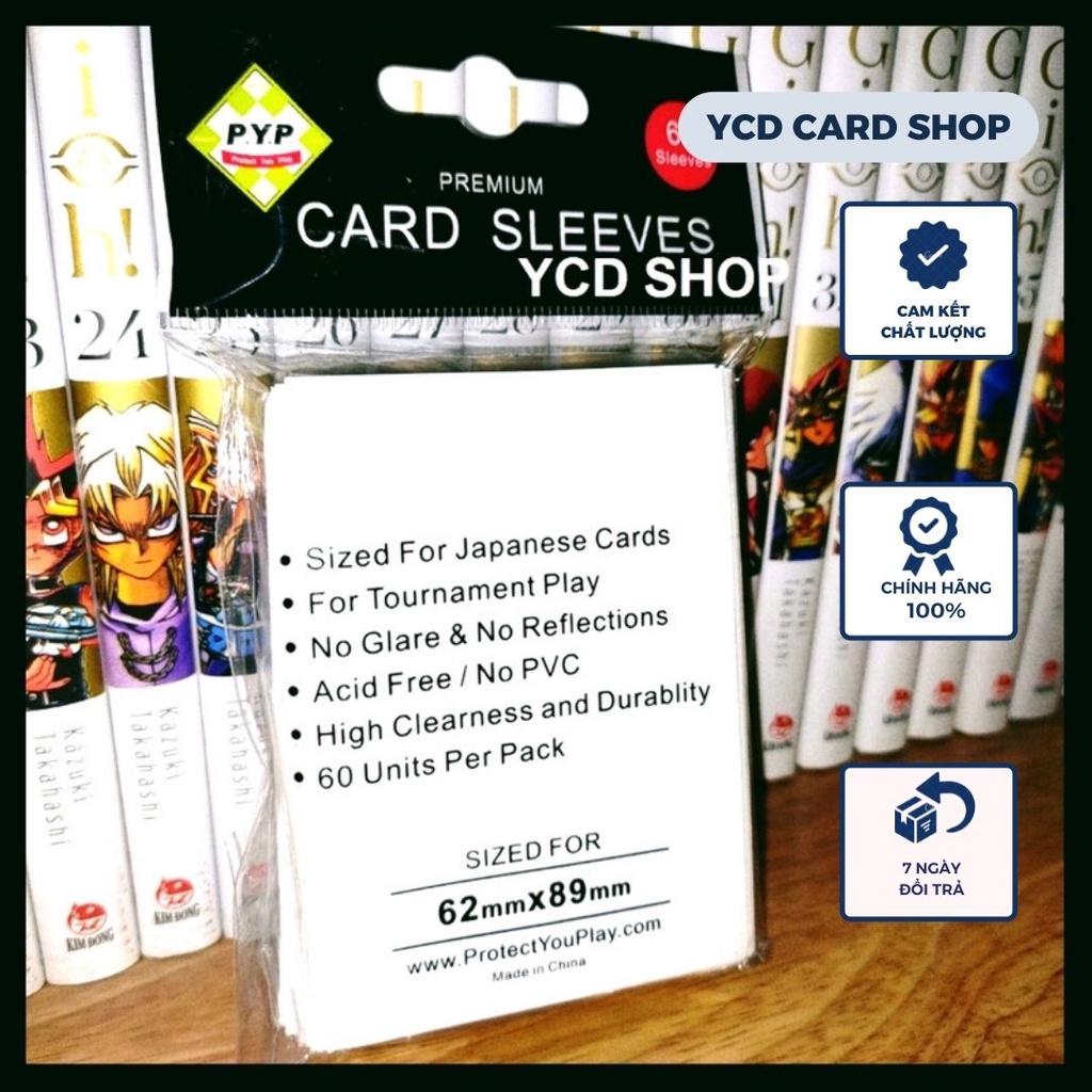 Bộ 60 Sleeve bọc bài Yugioh cao cấp