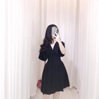Váy xếp li eo hàng thiết kế