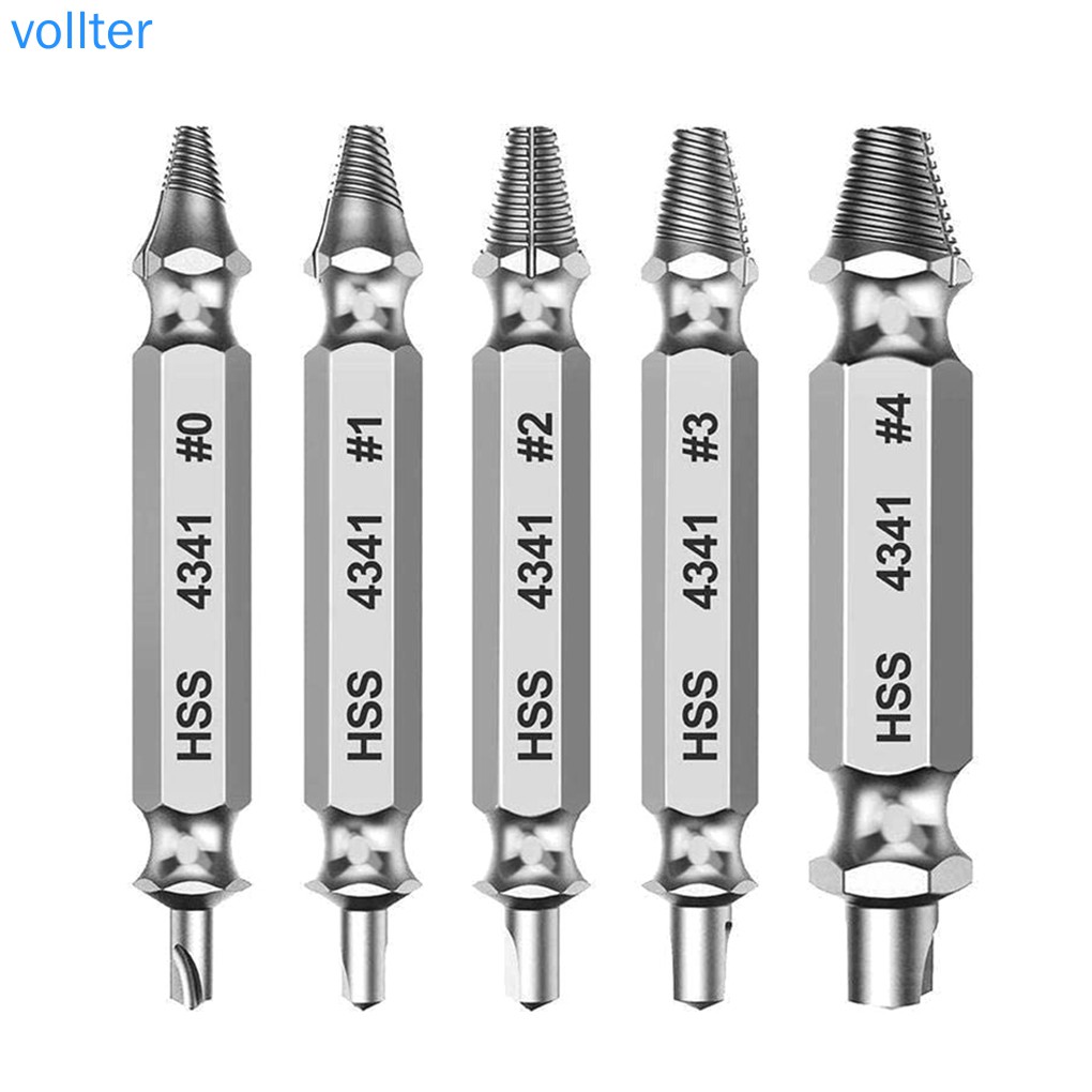 Set 5 Mũi Khoan Tháo Gỡ Ốc Vít Bị Hỏng Tiện Dụng Chất Lượng Cao