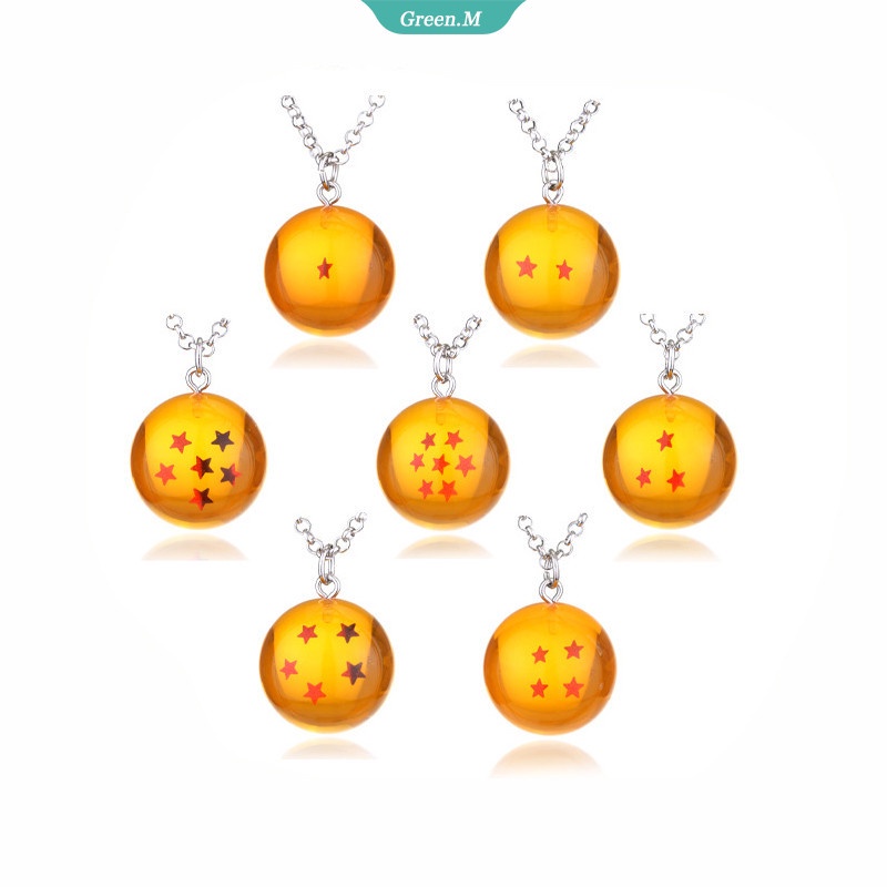 Vòng cổ Mặt Nhựa Resin Hình Nhân Vật Phim Dragon Ball 1-7 Dành Cho Nam Và Nữ