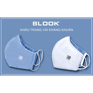 [Freeship] 1 Hộp 10 Cái Khẩu Trang Vải Kháng Khuẩn BLOOK - Hàng Cty Có Chứng Nhận Cty