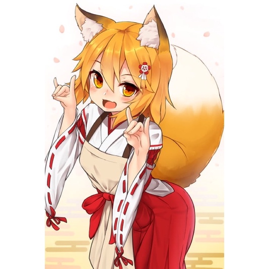 Tranh ảnh treo sewayaki kitsune no senko-san 3-6 tấm khác nhau/ poster senko -san