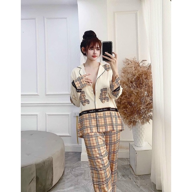 Bộ Pijama Mango Thiết Kế Gấu Bbr