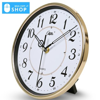 [CHÍNH HÃNG COMPAS] Đồng Hồ Compas Kép Treo Tường Và Để Bàn Phòng Khách Có Chân Đế - Tặng Kèm Pin Và Móc Treo