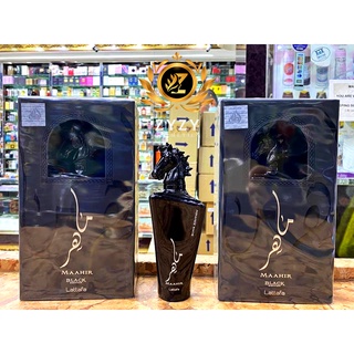 Nước Hoa Mẫu Mini Chính Hãng Dubai - Thiên Mã Đen - Lattafa Maahir Black (Unisex) 10ml - Dành Cho Nam/Nữ