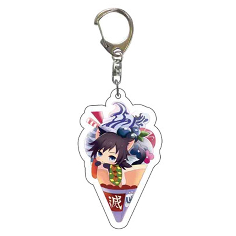 Tmdbyx Móc Chìa Khóa Bằng Acrylic Hình Anime Demon Slayer Brinco Blade of Ghost Kamado Tanjirou Pompom