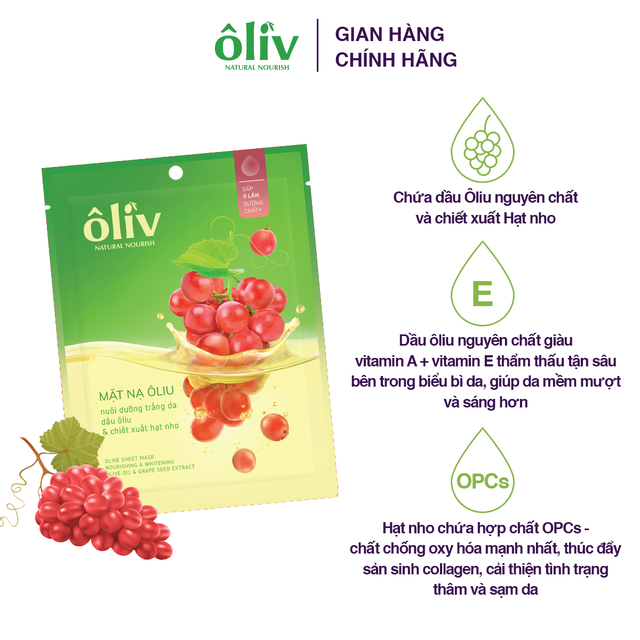 Mặt Nạ Trắng Da Dầu Ôliv 20g (hoặc 22g) | Thế Giới Skin Care