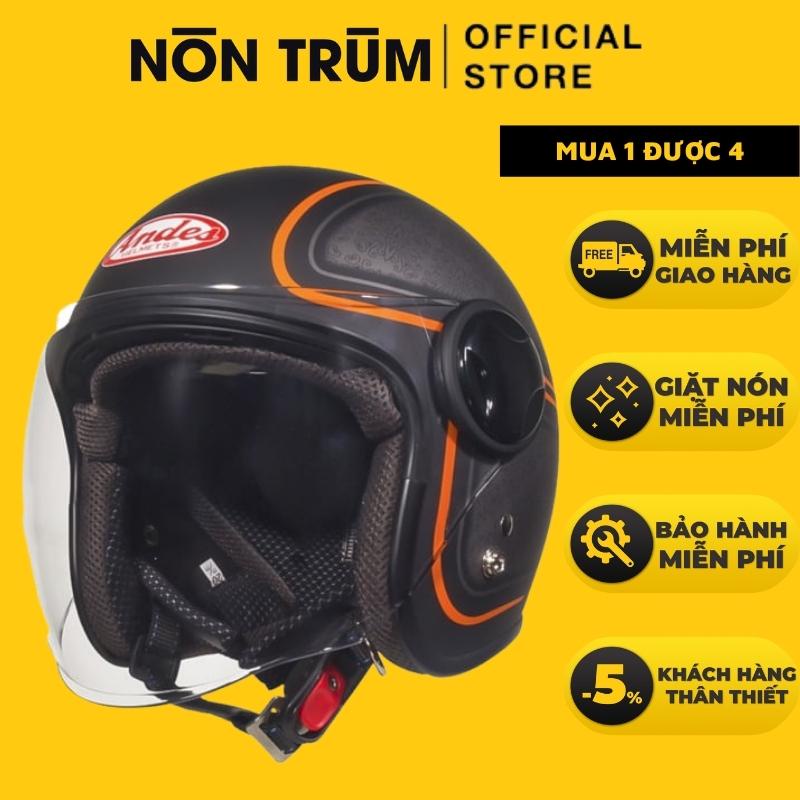 Nón bảo hiểm 3/4 Andes 382H có kính chính hãng phân phối tại Nón Trùm