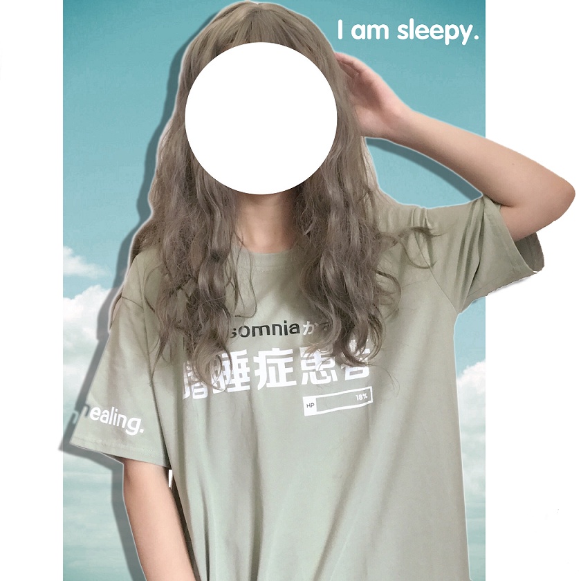 Áo Thun Nữ Ngắn Tay In Chữ Phong Cách Retro Nhật Bản