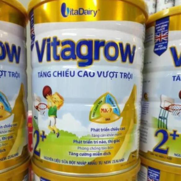 Sữa VitaGrow 2+ 900g Tăng Chiều Cao (trẻ 2 tuổi trở lên) Date 2023