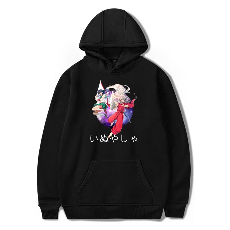 Inuyasha Japan Anime Hoodie Printed Streetwear Sweatshirts Manga Men/Women Tops Harajuku Unisex Cartoon Oversized Coat Clothes