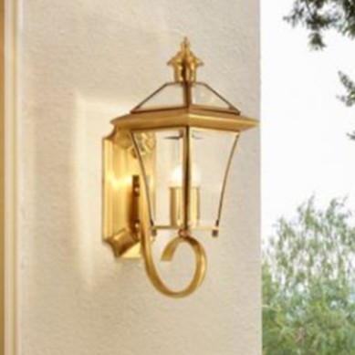 Đèn tường MONSKY SERINA đồng kính trang trí trong nhà, ngoài trời tặng kèm bóng LED chuyên dụng