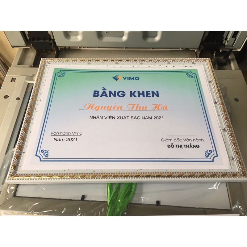 IN, KHUNG BẰNG KHEN, GIẤY KHEN, GIẤY CHỨNG NHẬN, VINH DANH