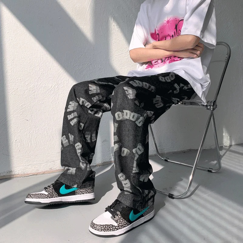 quần ống rộng Plus Size In Chữ Phong Cách Hàn Quốc Cổ Điển Thời Trang Cho Nam Và Nữ 3xl | BigBuy360 - bigbuy360.vn