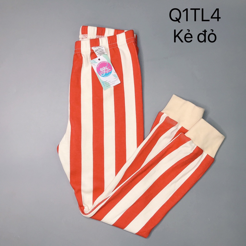 Quần dài cotton thun tăm lộn xộn dễ thương Nga Fish Q1TL4
