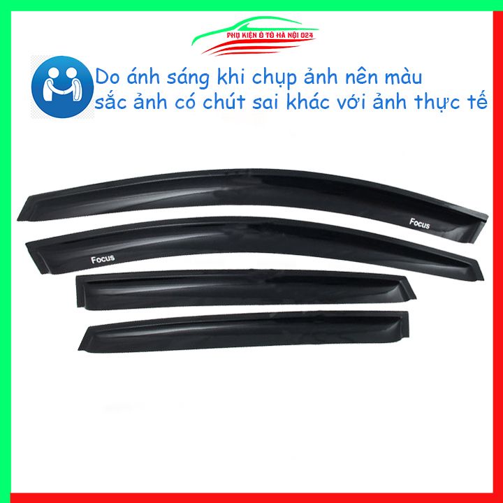 Vè che mưa cho xe ô tô Focus 2004-2011 vè đen bảo vệ trang trí xe