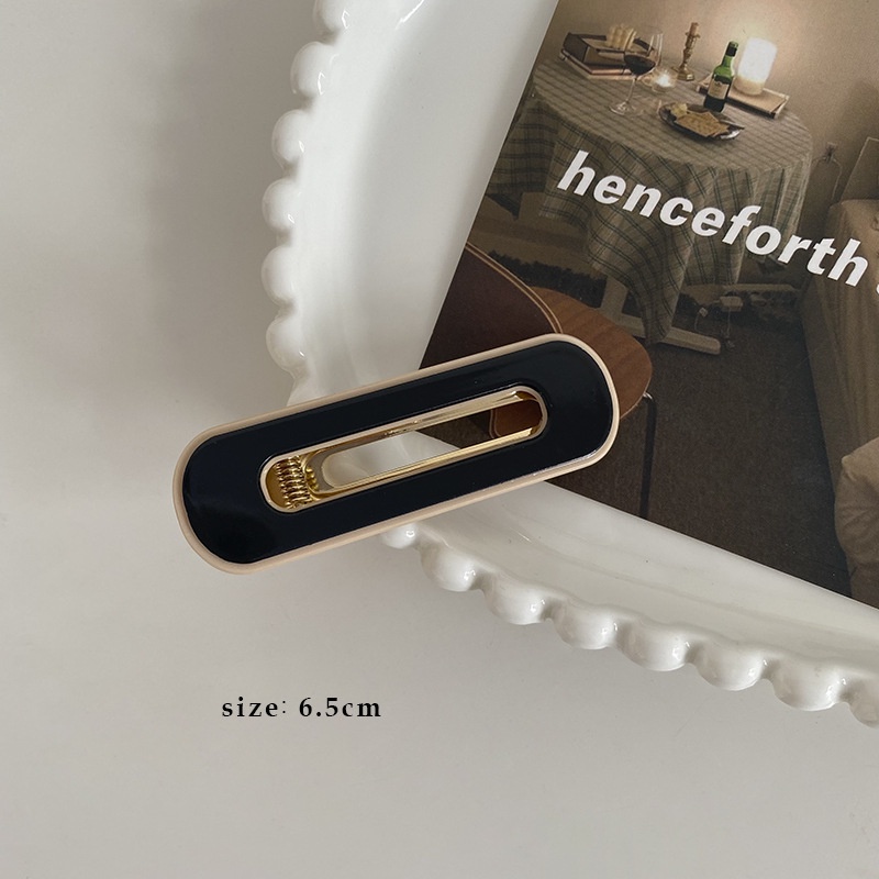 Kẹp Tóc Làm Từ Nhựa Acrylic Phong Cách Retro Hàn Quốc Thời Trang Đơn Giản Cho Nữ