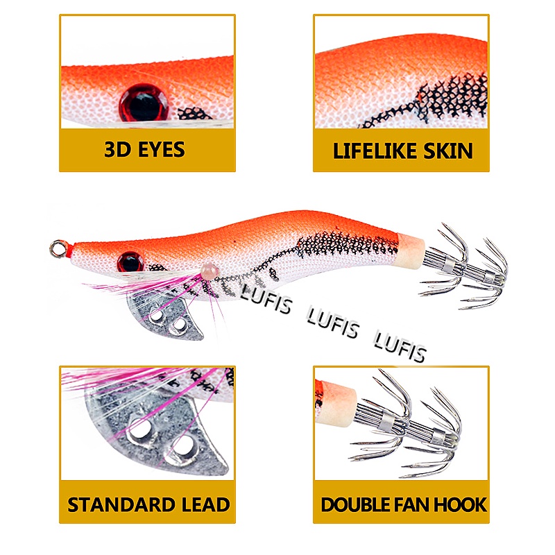 Cá Biển 2.0# 2.5# 3.0# Mồi Câu Cá Giả Hình Bạch Tuộc