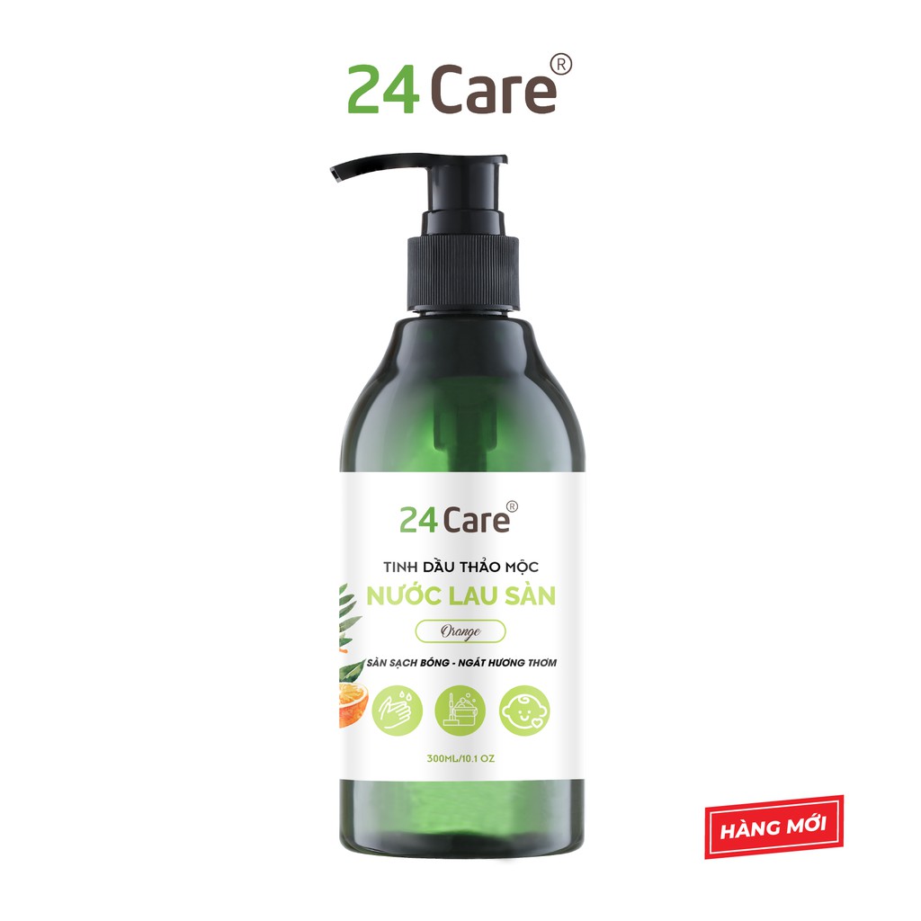 Homecare 24Care 300ml [nước lau nhà, nước rửa chén] cho bé từ 2 tuổi - thành phần 100% tinh dầu thảo mộc