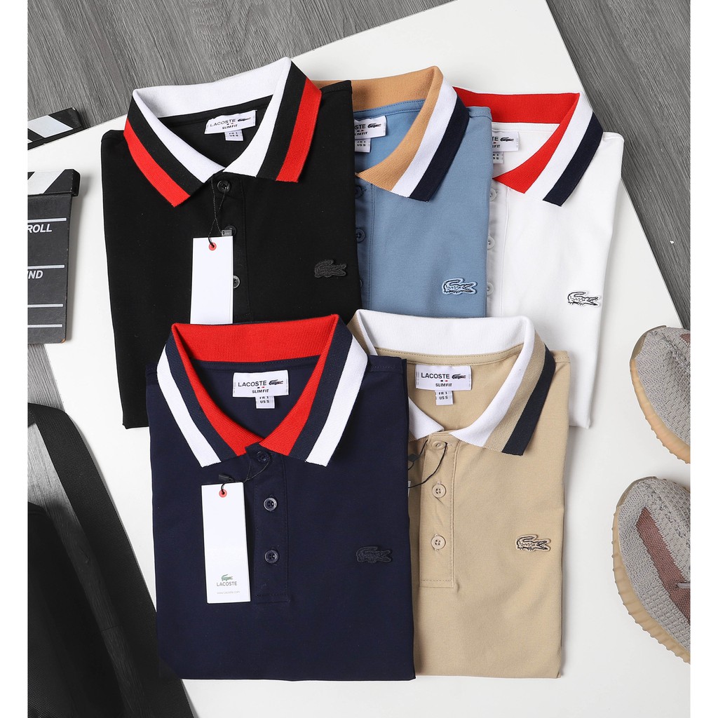 Aó polo nam Lcst Cp4 Made in cambodia (Vải cotton cá sấu nhà máy,co dãn thấm hút mồ hôi) Hàng XK