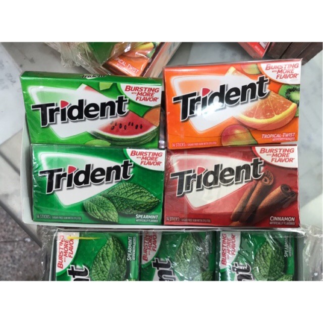 Kẹo Cao Su Trident Mỹ Thơm Ngon,Hấp Dẫn